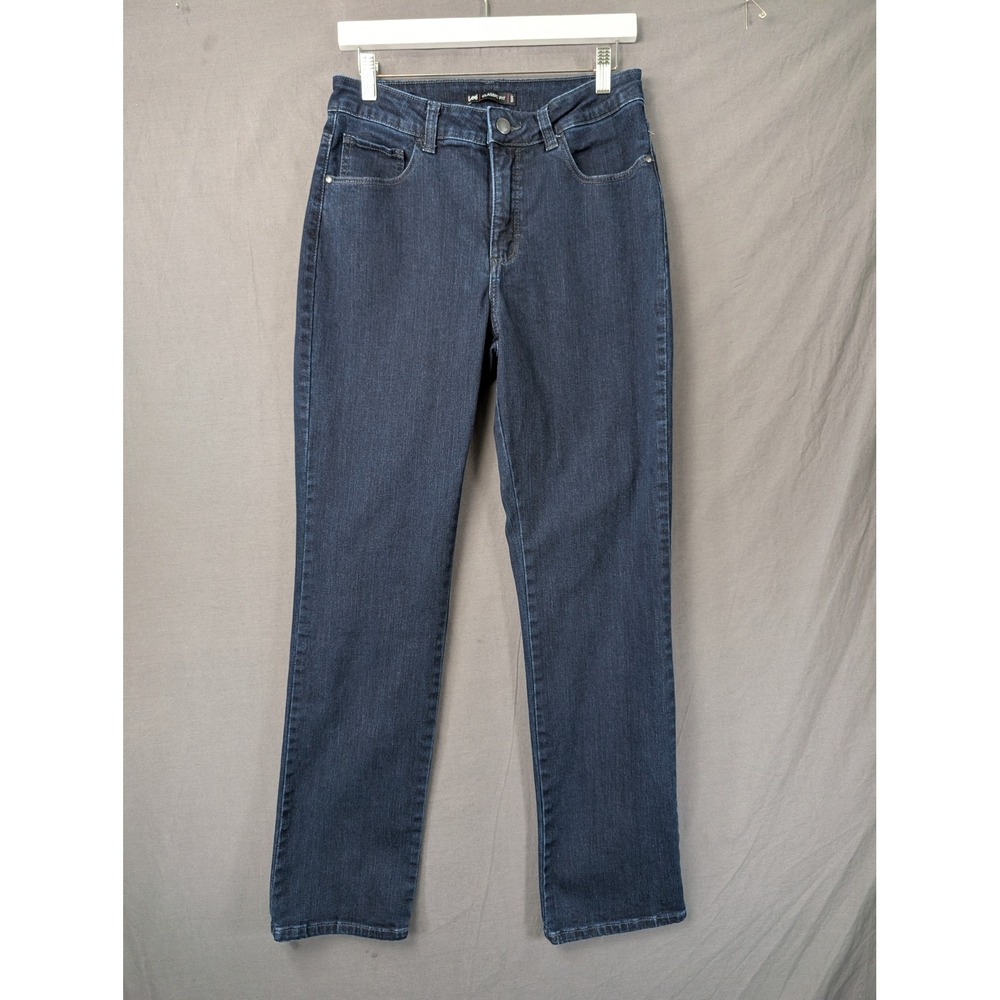 Lee Classic Fit Straight Leg Jeans Dark Wash Blue Denim Size 10M 6642